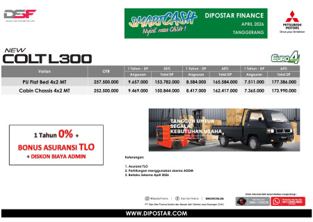 Paket Kredit Mitsubishi L300 SmartCash - Promo Mitsubishi Tangerang 2026